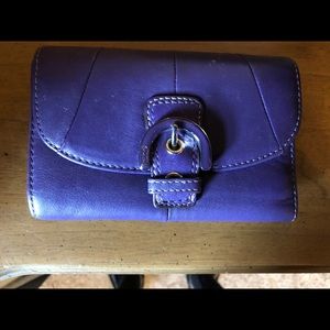 Purple coach wallet